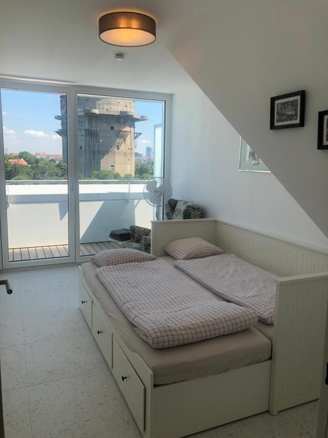 Augartenblick Penthauscombo 15/16 - Blick Zum Riesenrad Apartment Vienna Exterior photo